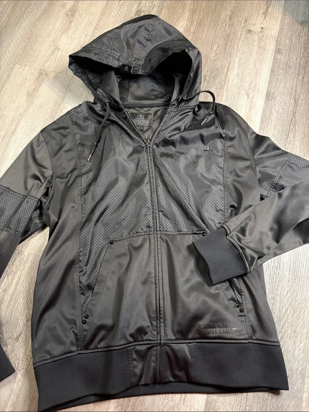 Men's Black Performance Hooded Jacket by Starter